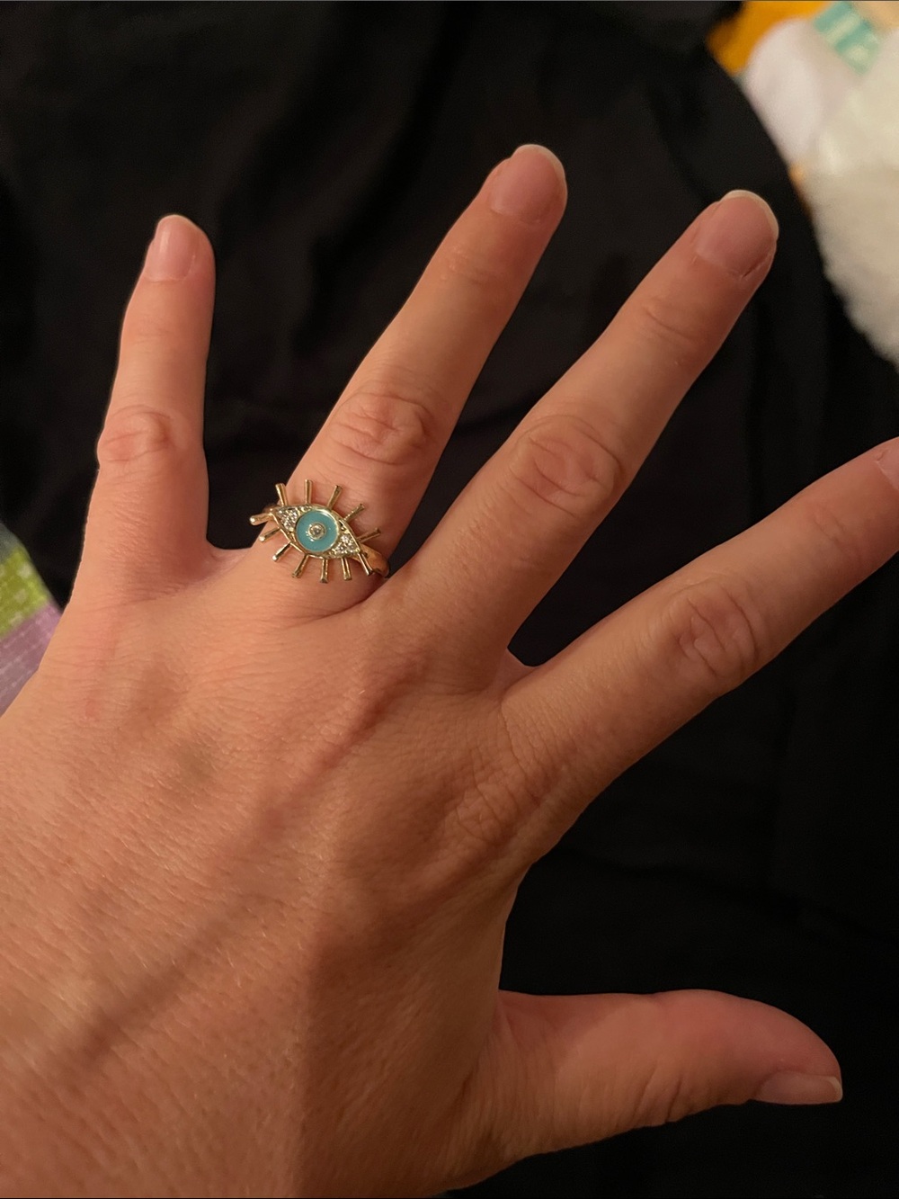 Evil eye ring
